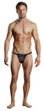 Male Power Rip Off Mens Thong With Studs Black Male Power