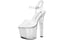 Lapdance Clear Platform Sandal With Quick Release Strap 7 Inches Heel Xgen Products