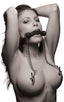 XR Brands Equine Silicone Bit Gag With Nipple Clamps