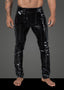 Noir Handmade Mens Long Elastic PVC Pants Noir Handmade