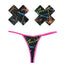 Neva Nude Graffiti Neon Womens G String & X Pastie Set Neva Nude