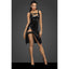 Noir Handmade PVC Midi Womens Dress With Front Zipper Black Noir Handmade