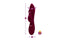 Viben Pzazz Rechargeable Thumping Rabbit Vibrator Ruby Viben