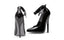 Ellie Shoes 6 Inch Fetish Pump With Lock and Key Black