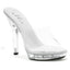 Ellie Shoes Comfortable Slip On Sandal Clear With 5 Inch Heel Ellie Shoes