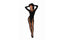 Dreamgirl Lingerie Seamless Opaque & Fishnet Bodystocking Black Dream Girl Lingerie