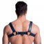 Sport Fucker Vegan Bulldog Harness Black / Blue M / L