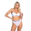 Playboy Lifestyle Bunny 2 Piece Bra and Panty Set White
