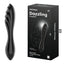 Satisfyer Dazzling Crystal 1 Glass Double Ended Dildo Black Satisfyer