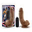 Blush Novelties Loverboy The Boxer Vibrating Dong 9 Inch Mocha Brown Blush Novelties