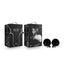 Blush Novelties Noir Pom Adjustable Furry Nipple Clamps Blush Novelties