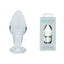Creative Conceptions Clarity Utopian Bud Glass Butt Plug 8.9cm Creative Conceptions