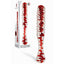 Adam & Eve Sweetheart Swirl Glass Dildo 22cm Clear / Red Adam & Eve