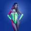 Fantasy Lingerie GLOW Pressure Point Teddy Glow In Dark Green One Size Fantasy Lingerie