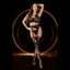 XGEN Products LAPDANCE 2pc Crop Top & Garter Hose Set Black One Size XGEN Products
