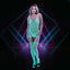 Xgen Products LAPDANCE Glow In The Dark Bodystocking One Size Green Xgen Products
