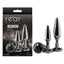 NS Novelties Rear Assets Tapered Trainer Kit Metal Butt Plugs Set Of 2 Sizes NS Novelties