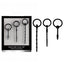 OUCH! Urethral Sounding Plug Set Set Of 3 Sizes Black Shots Toys