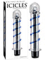 Pipedream Icicles #20 Glass Vibrator 8 Inch Clear / Blue Pipedream