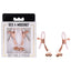 Sex & Mischief Peaches N CreaMe Bell Nipple Clamps With Bells Set Of 2 Peach / Rose Sportsheets