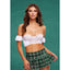Xgen Products TEACHERS PET Schoolgirl Bustier & Skirt Set Green Tartan Xgen Products