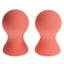 Sex & Mischief Peaches N CreaMe Silicone Nipple Suckers Set Of 2 Peach Sportsheets