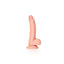 Shots Toys REALROCK Realistic Regular Curved Dong With Balls 7 Inch Flesh