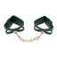Sportsheets Sex & Mischief Indica Cutout Cuffs Restraints Green / Gold Sportsheets