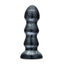 Blush Novelties Jet Black Jack Large Ribbed Butt Plug 7 Inch