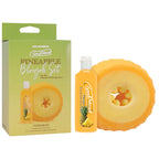 Doc Johnson GoodHead Pineapple Blowjob Set Stroker With Pineapple Flavoured Lubricant 30ml Bottle