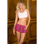 Rene Rofe Sexy School Girl Mini Skirt Hot Pink Medium