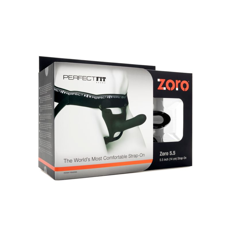 PerfectFit Zoro Strap On 5.5 Inch Black
