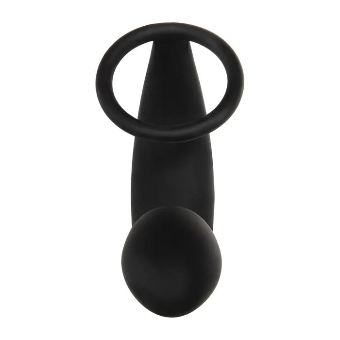 Adam & Eve Adam's Rechargeable Prostate Pleaser & C Ring Rechargeable Anal Plug With Cock Ring Secondary image