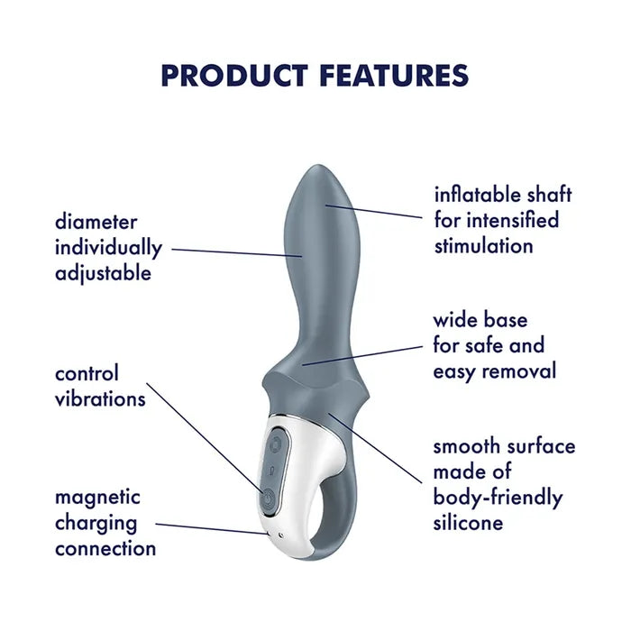 Satisfyer Air Pump Booty 1 USB Rechargeable Inflatable Anal Vibrator Secondary image