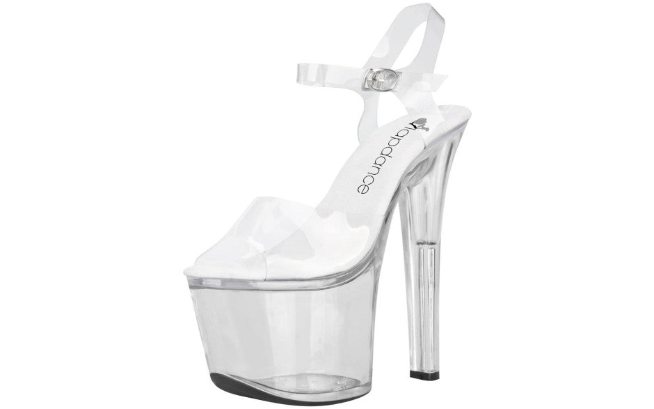 Lapdance Clear Platform Sandal With Quick Release Strap 7 Inches Heel Xgen Products Main image