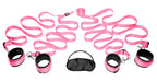 XR Brands Frisky Bedroom Fetish Play Restraint Kit Pink