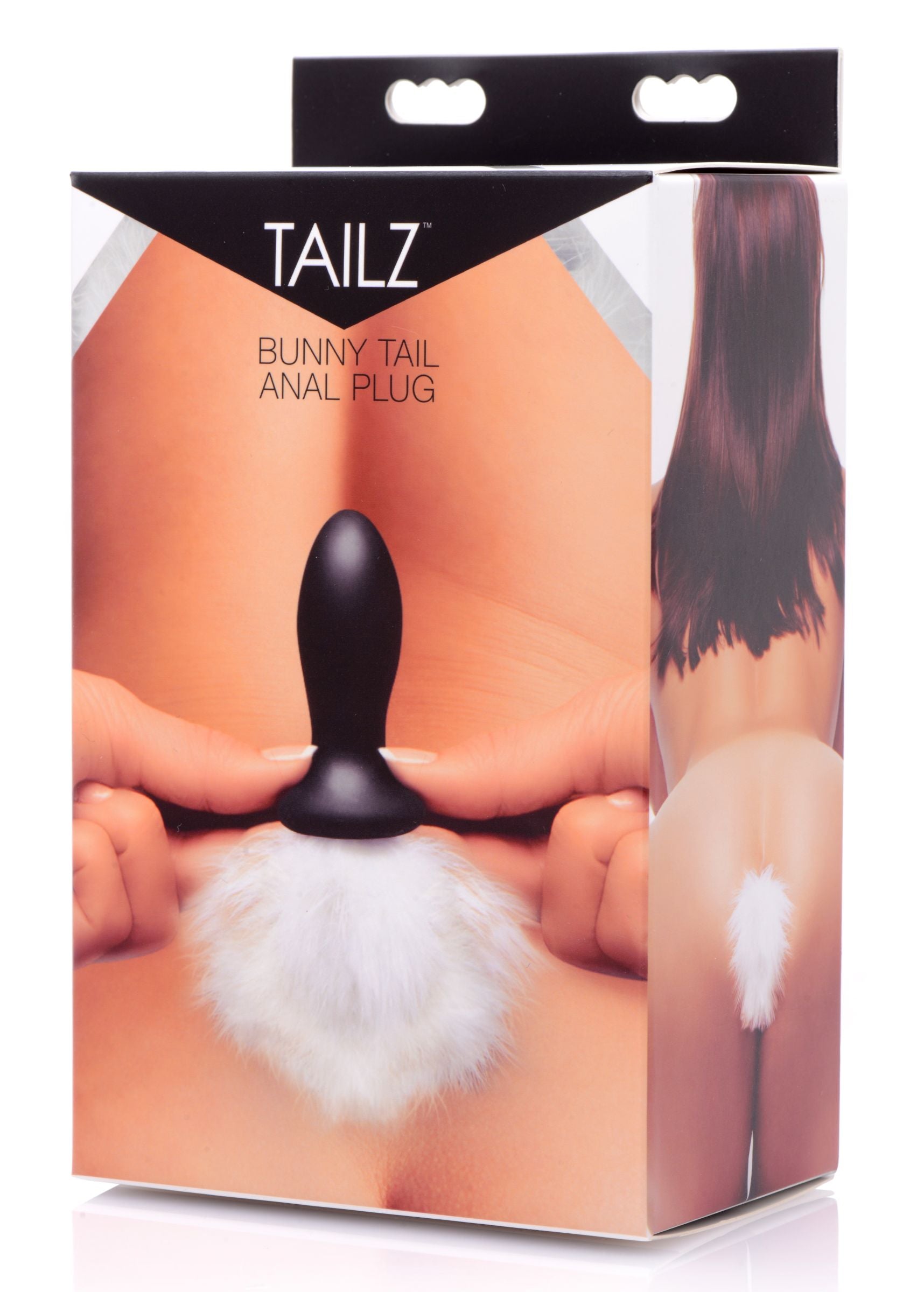 XR Brands Tailz Seme Flexible White Bunny Tail Anal Plug