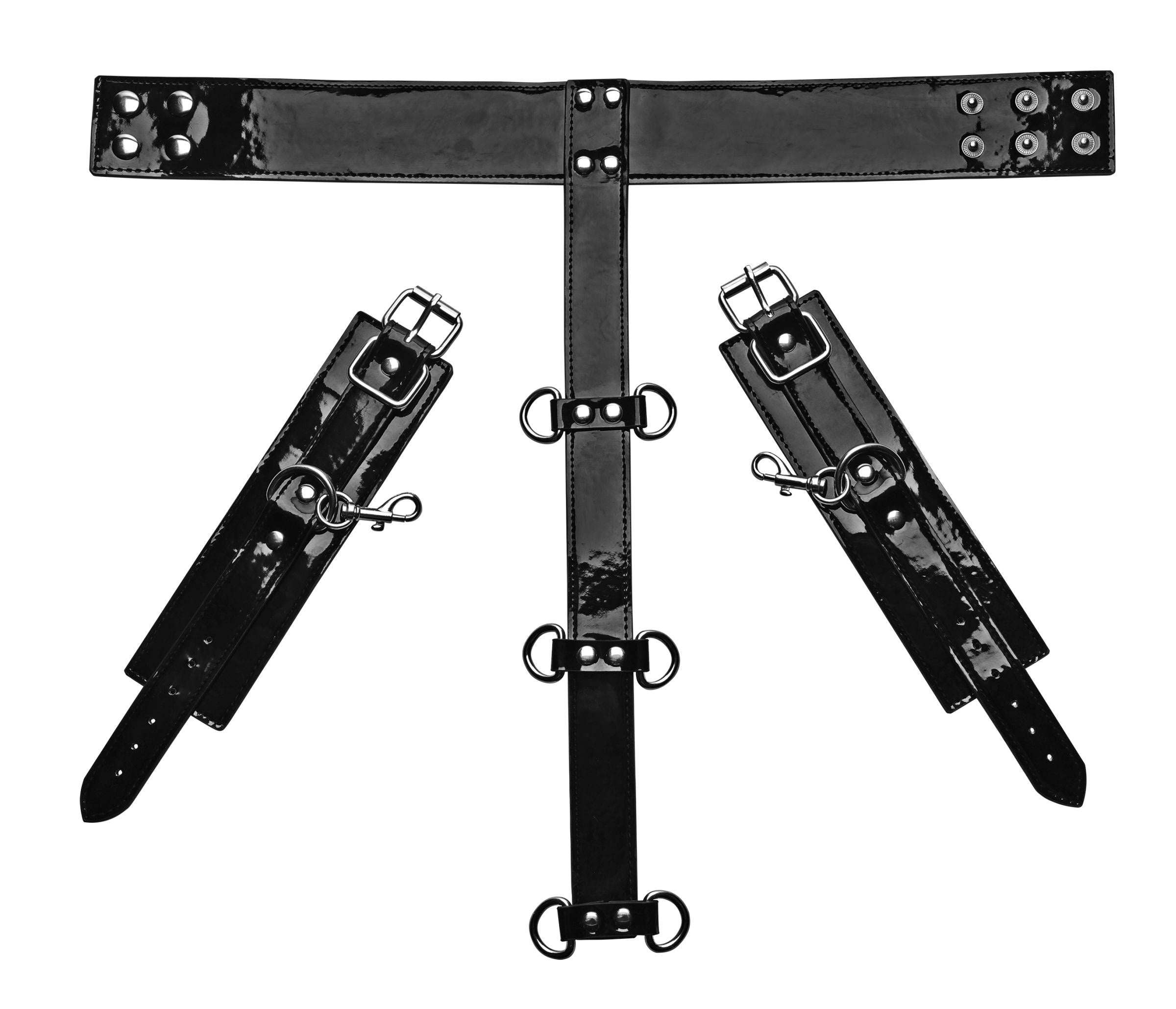XR Brands Frisky Bound Around Neck To Wrist Restraints Secondary image