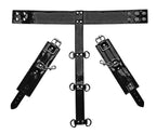 XR Brands Frisky Bound Around Neck To Wrist Restraints