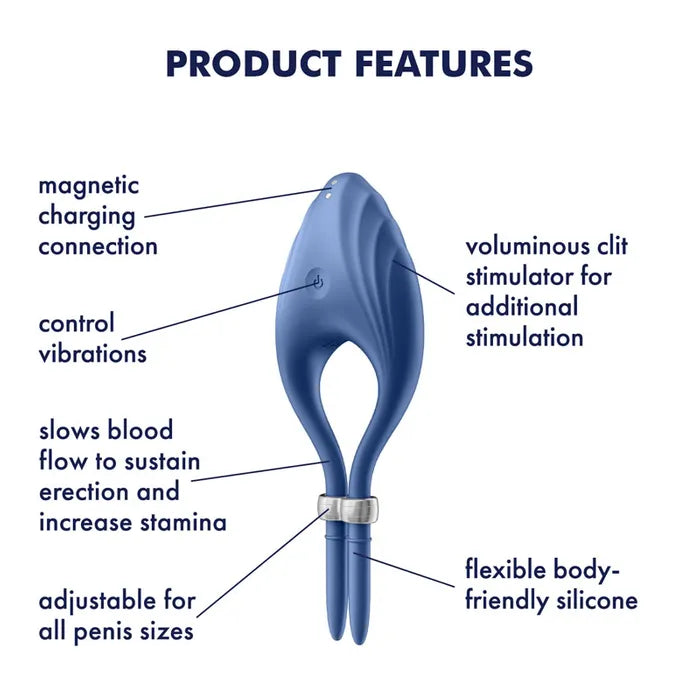 Satisfyer Duelist Vibrating Adjustable Lasso Cock Ring Satisfyer