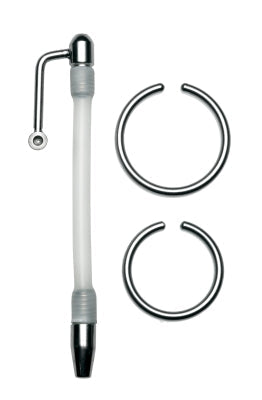 XR Brands Master Series Inertia Flexible Cum Thru Penis Plug Secondary image