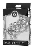 XR Brands Rings Of Fire Stainless Steel Nipple Press Set