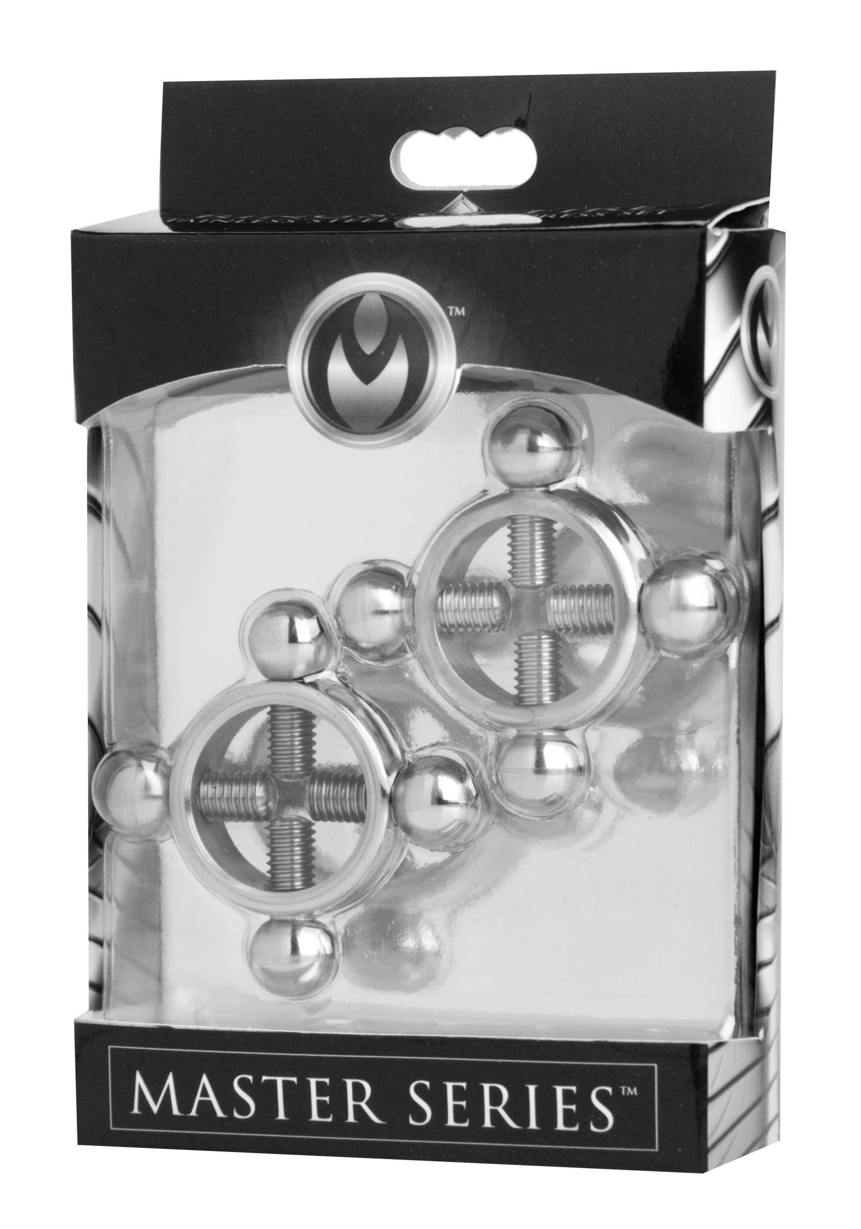 XR Brands Rings Of Fire Stainless Steel Nipple Press Set
