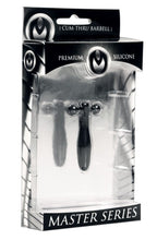 XR Brands Master Series Silicone Cum Thru Barbell Penis Plug