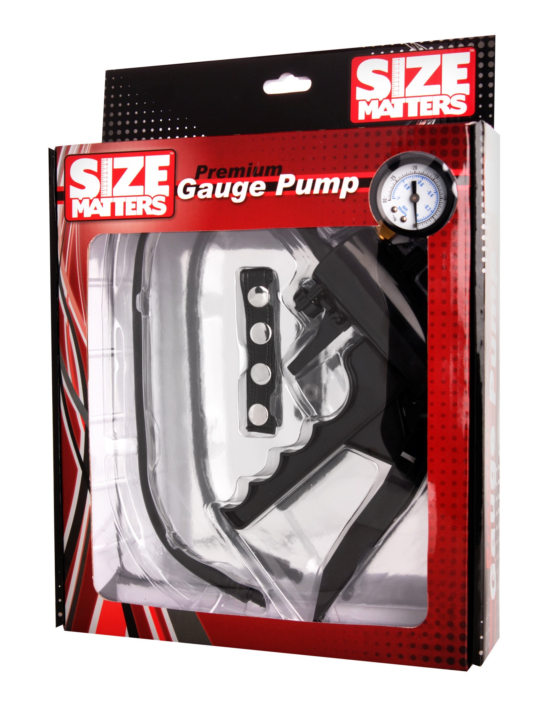 XR Brands Size Matters Premium Gauge Penis Pump