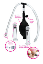 XR Brands Size Matters Nipple Pumping System With Dual Cylinders