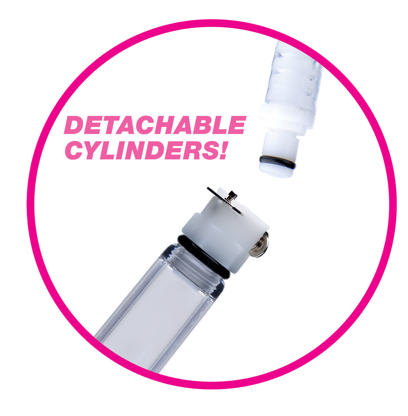 XR Brands Size Matters Nipple Pumping System With Dual Cylinders