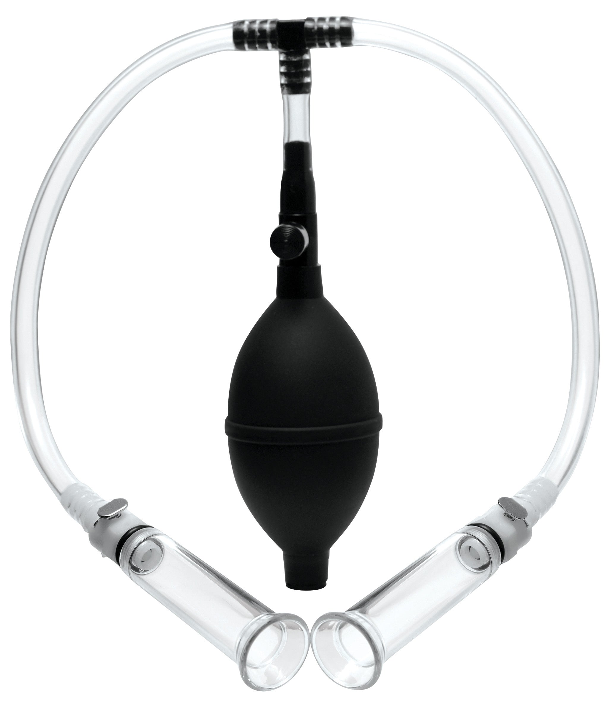XR Brands Size Matters Nipple Pumping System With Dual Cylinders