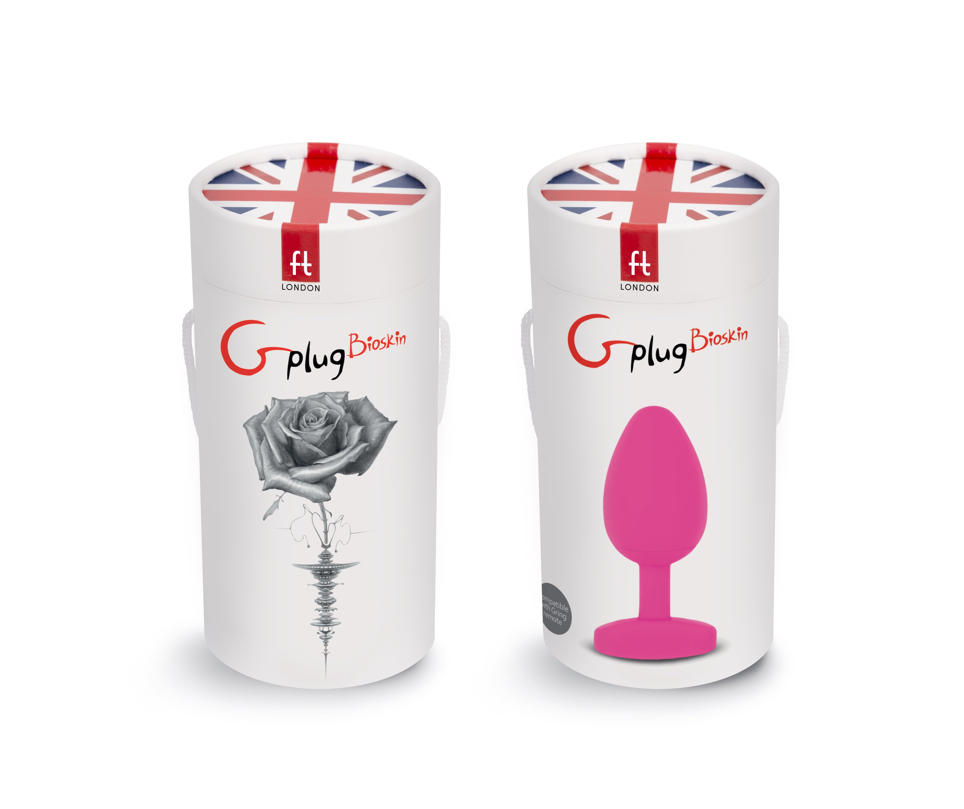 Gvibe Gplug Large Bioskin Butt Plug Sweet Raspberry