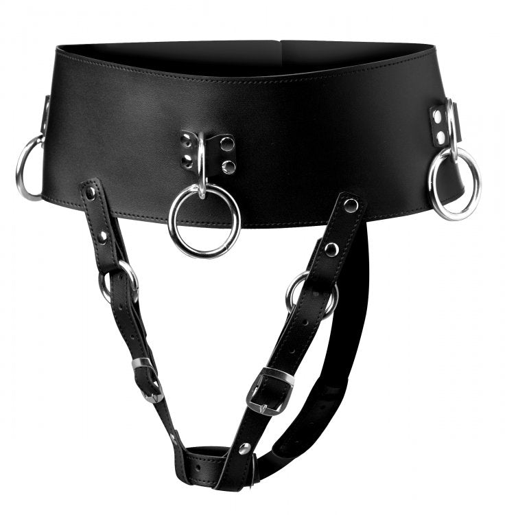 XR Brands Strict Forced Orgasm Wand Holder Bondage Belt Secondary image